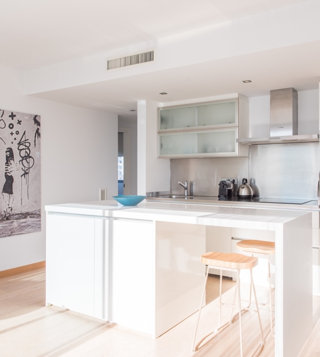 Resa Estates Ibiza for sale te koop apartment views Botafoch Talamanca kitchen side.jpg